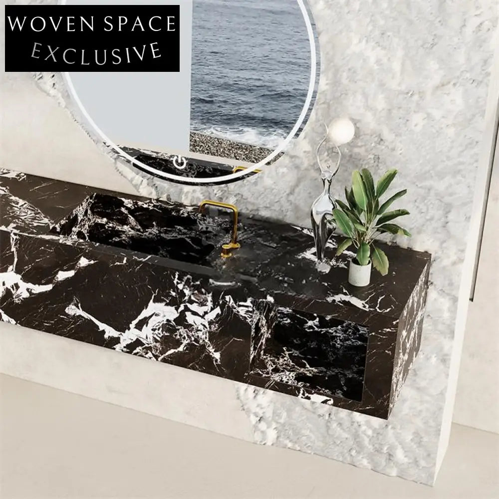 Rayne Retro Purple White Marble Sink