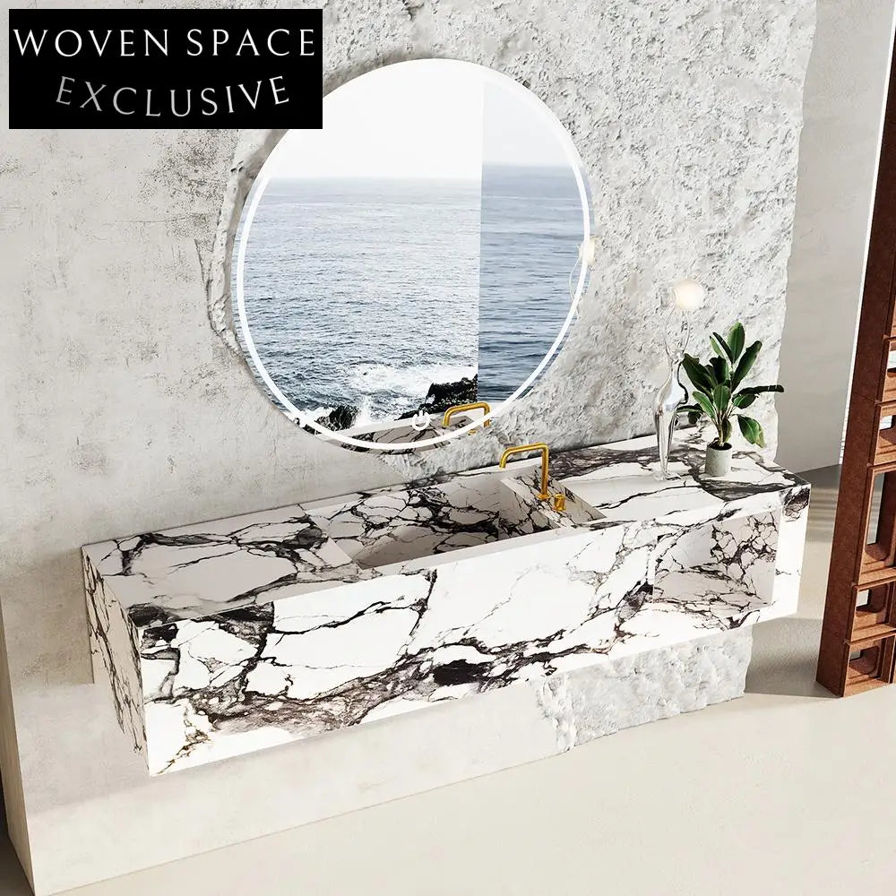 Rayne Retro Purple White Marble Sink