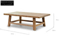 Reda 110cm Reclaimed Coffee Table Coffee Tables