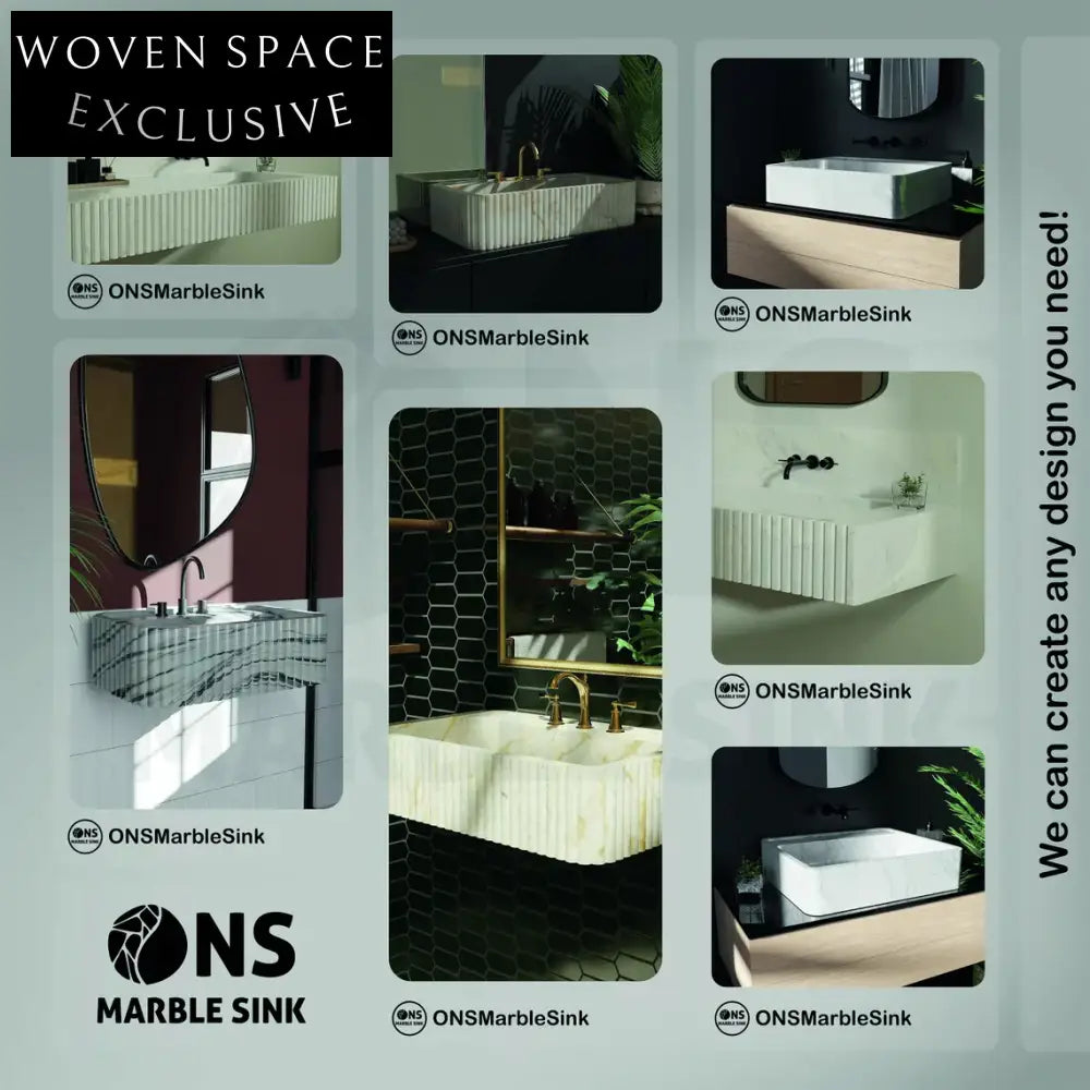 Regnauld Luxury Calacatta Marble Bathroom Sink