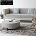 Elegant Mid-Century Concrete Elm Coffee Table for Modern Living Spaces
