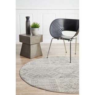 Mirage 359 Grey Round By Rug Culture