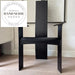 Retro Black High Back Solid Wood Designer Arm Dining Chair
