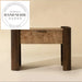 Retro Burr Wood Modern One Drawer Natural Storage Bedside Table