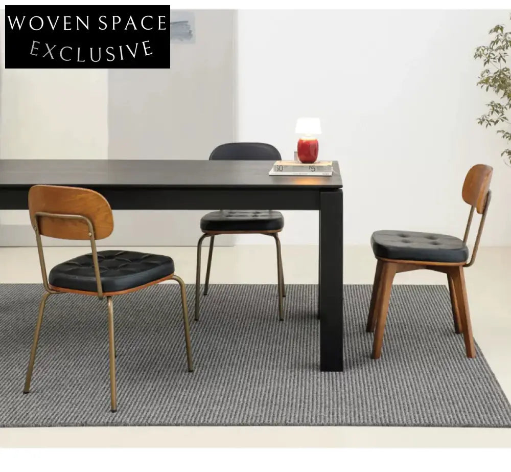 retro dining chair iron simple home