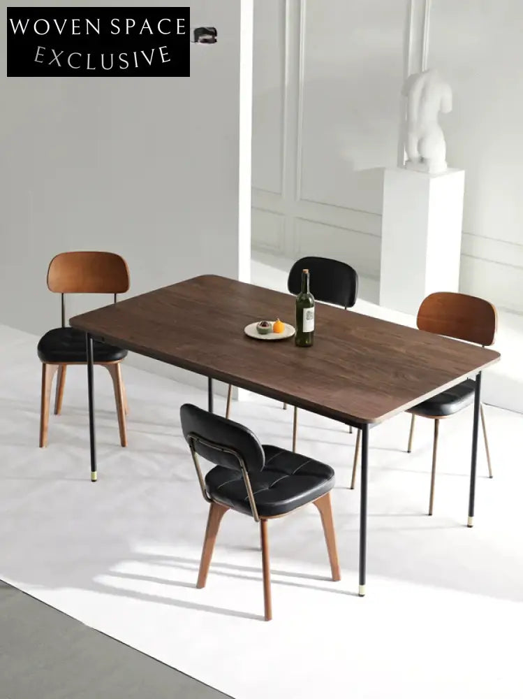 retro dining chair iron simple home