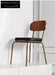 retro dining chair iron simple home