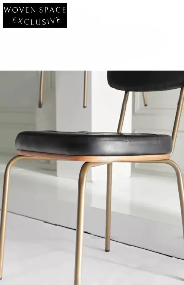 retro dining chair iron simple home