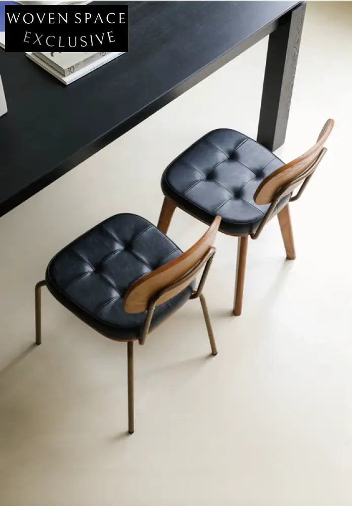 retro dining chair iron simple home