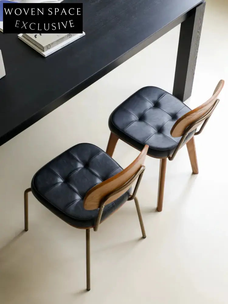 retro dining chair iron simple home