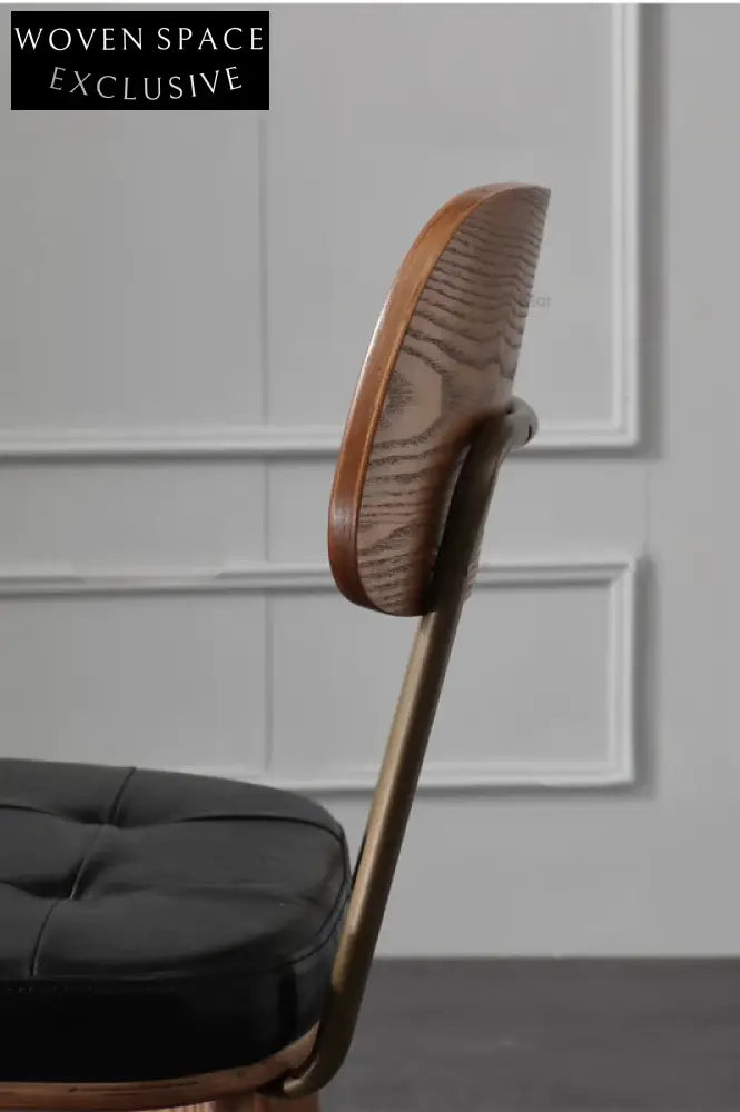 retro dining chair iron simple home