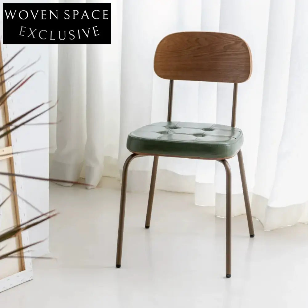 retro dining chair iron simple home