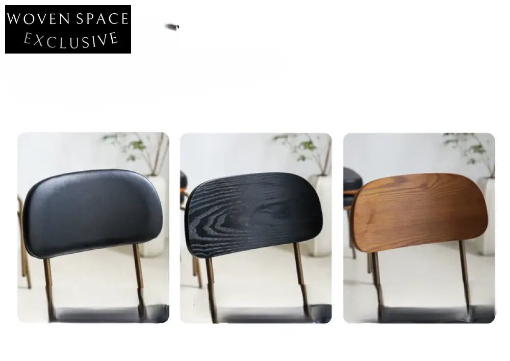 retro dining chair iron simple home