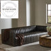 Retro Genuine Leather Tufted Villa Living Room Sectional Sofa
