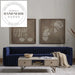 Retro Genuine Leather Tufted Villa Living Room Sectional Sofa