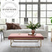 Retro Genuine Leather Tufted Villa Living Room Sectional Sofa