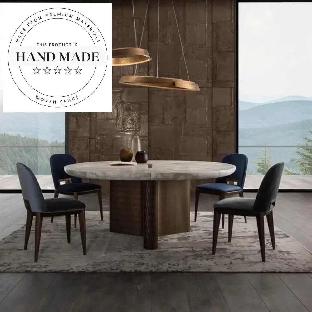 Retro Italian Designer Mid-Century Modern Solid Wood Fabric Dining Chair