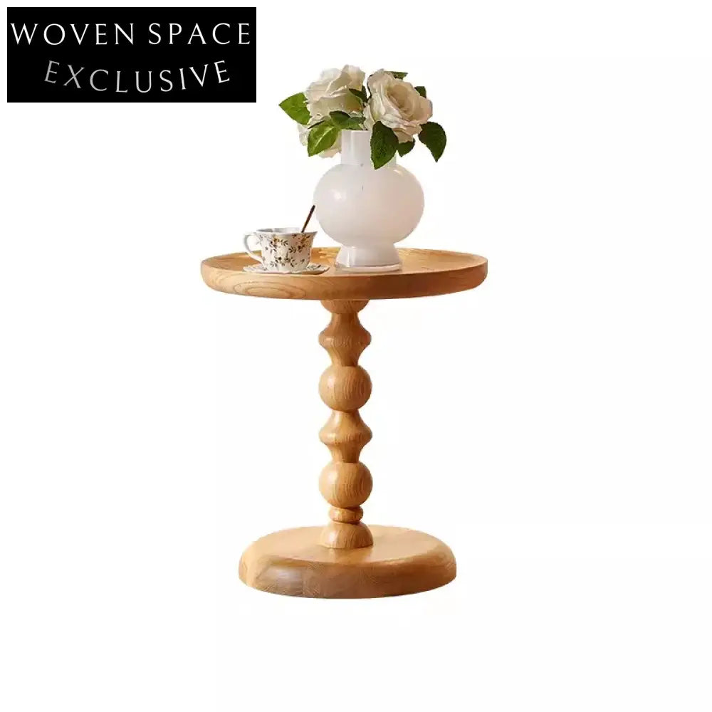 Retro Natural Solid Wood Minimalist Coffee Table for Modern Home Living