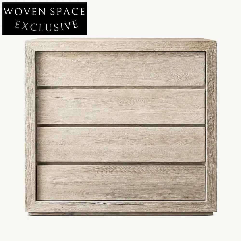 Retro Oak Wood Dresser Cabinet, Multi-Drawer Storage for Bedroom Living Room