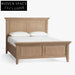Retro Solid Oak Wood King Size Bed Frame with High Headboard