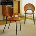 Retro solid wood shell chair home