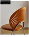 Retro solid wood shell chair home