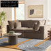 Retro Style Hand-Tufted Wool Rug, Irregular Geometric Modern Living Room Carpet
