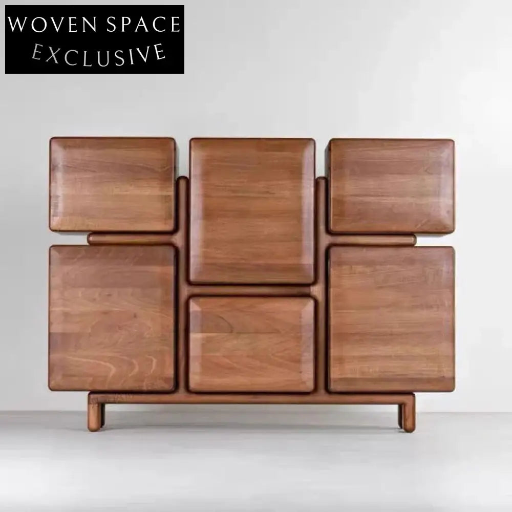 Retro Wooden Home Entryway Sideboard Buffet Cabinet with Storage and Style