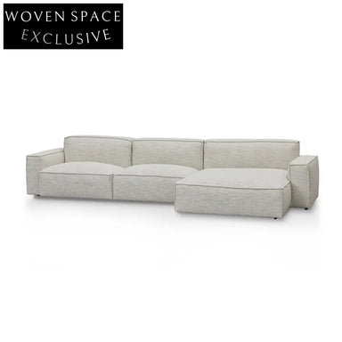 CLC8331-KSO Right Chaise Fabric Sofa - Fog Grey