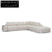Right Chaise Fabric Sofa - Taupe Beige