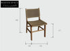 Riva Comfortable Teak Balcony Chair with Rattan Rattan