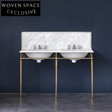 Robine Marble Basin with Copper Bracket