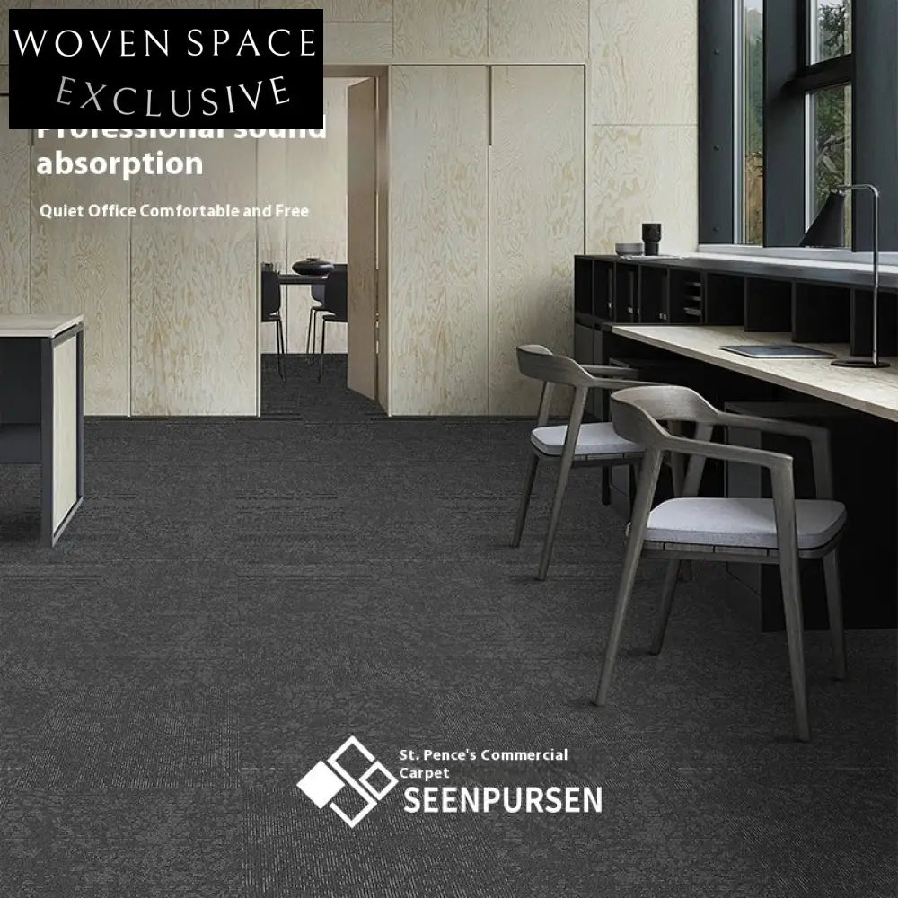Robust PVC Backed Modern Commercial Square Carpet Tile