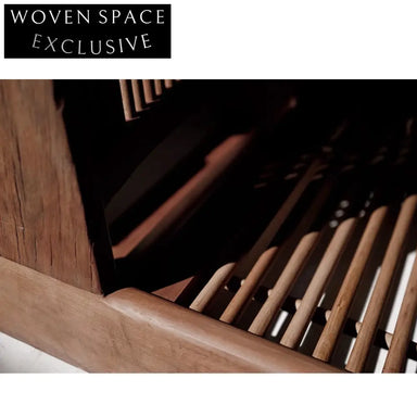 Robust Wabi Sabi Paulownia Solid Wood Floor Tatami Dining Chair