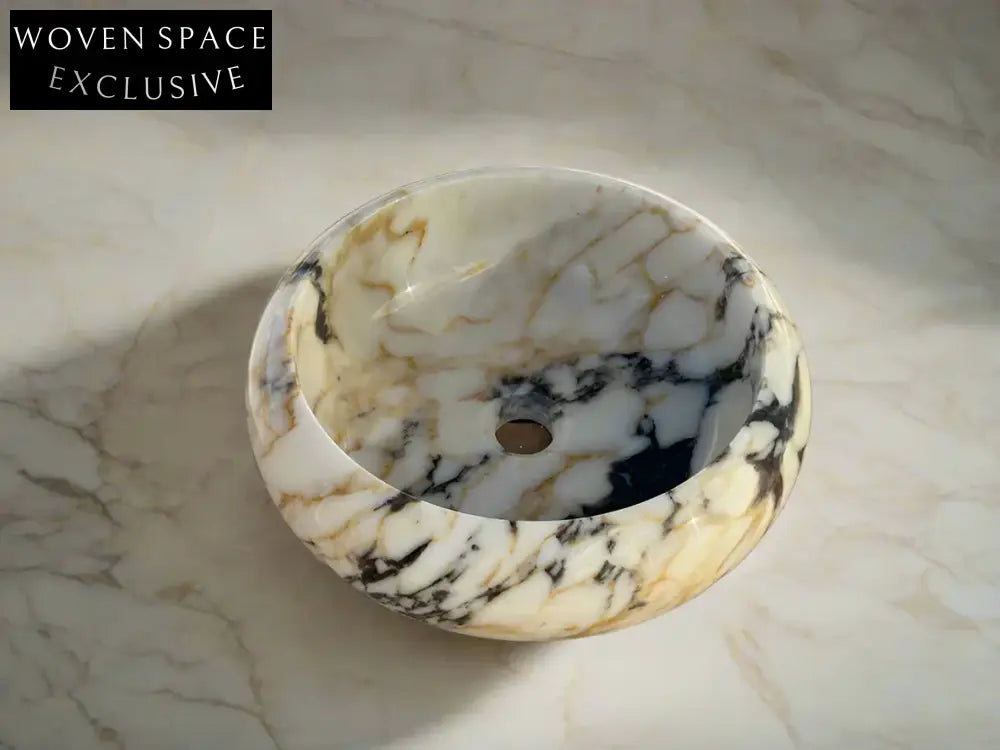 Rocco round bowl marble wash basin