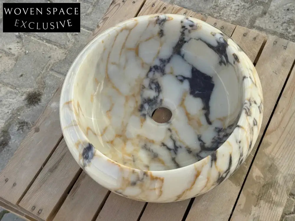 Rocco round bowl marble wash basin
