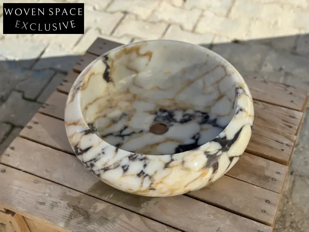 Rocco round bowl marble wash basin