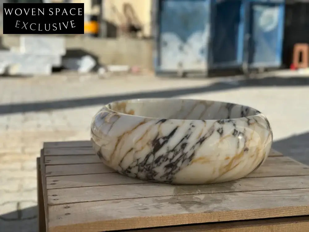 Rocco round bowl marble wash basin
