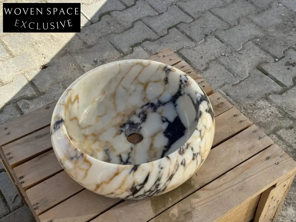 Rocco round bowl marble wash basin