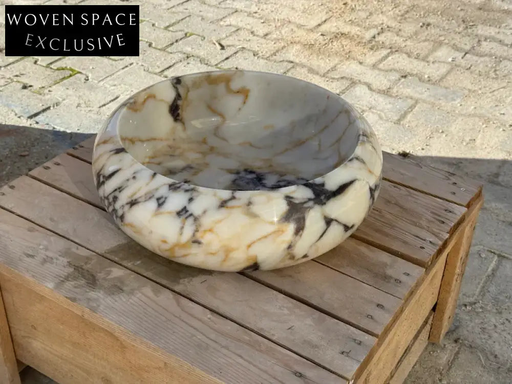 Rocco round bowl marble wash basin