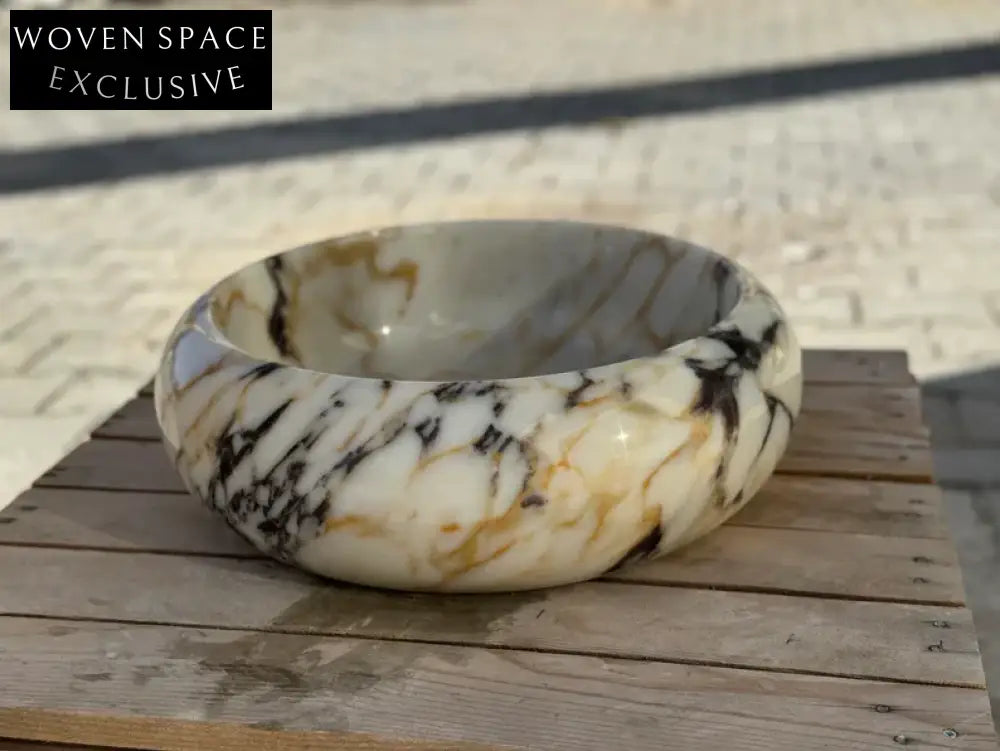 Rocco round bowl marble wash basin
