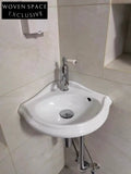 Rodolph Retro Mini Wall-Mounted Basin Triangle Hung Basin Set