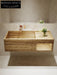 Rohan White Wall-Mounted Marble Basin