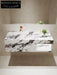 Rohan White Wall-Mounted Marble Basin