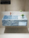 Rohan White Wall-Mounted Marble Basin