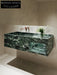 Rohan White Wall-Mounted Marble Basin