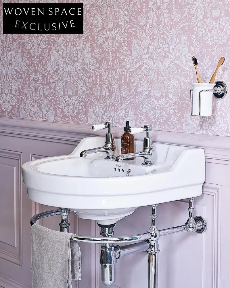 Romanette Arc-Shaped Brass Basin Set