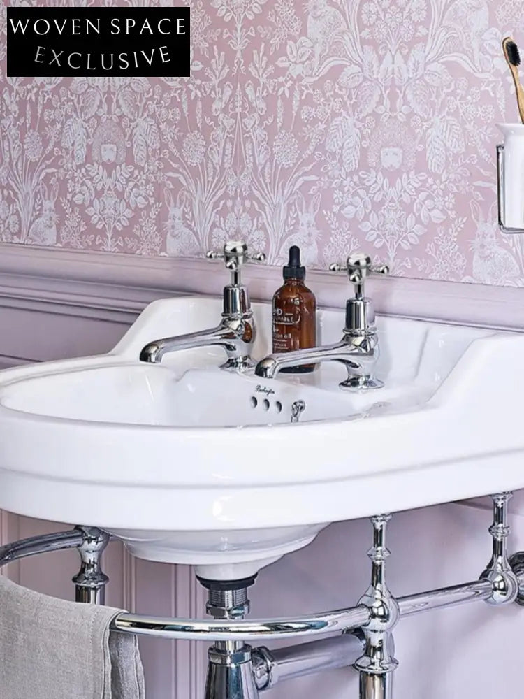 Romanette Arc-Shaped Brass Basin Set