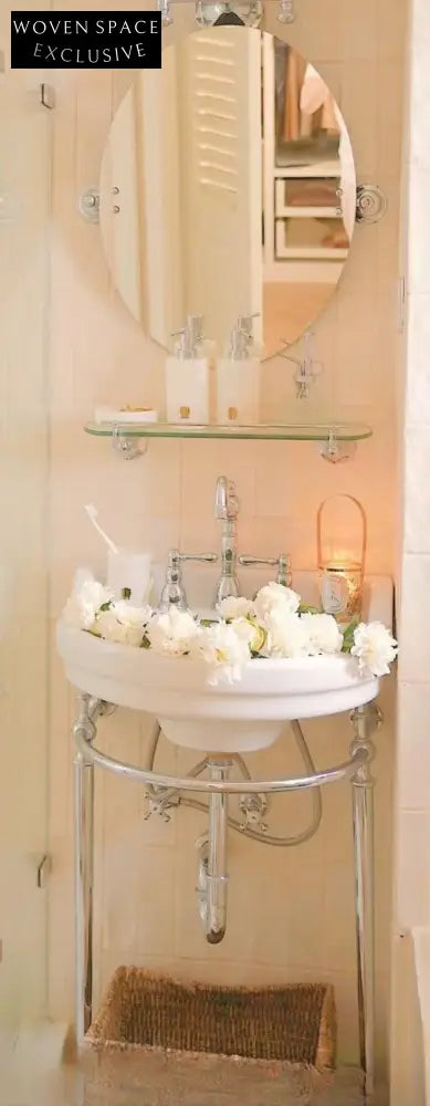 Romanette Arc-Shaped Brass Basin Set