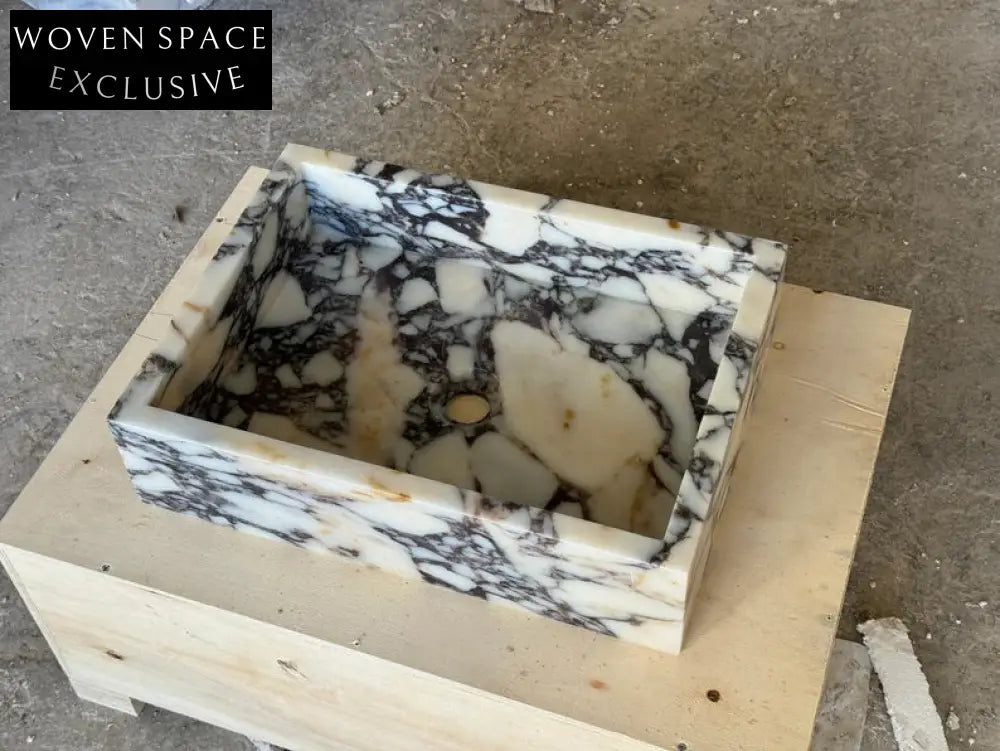 Romeo Calacatta viola marble sink wash basin